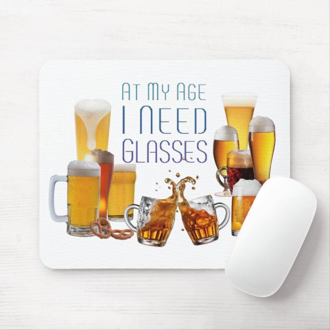 Mousepad Copos de cerveja SlipperyJoe's copos pilsner canec (Com mouse)