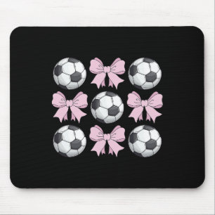Mousepad Coquete de Futebol Arco Gráfico de Futebol Fofo pa