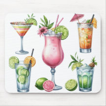 COQUETÉIS E FRUTAS DE VERÃO EM CORES PASTEL