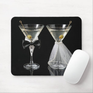 Mousepad Coquetéis Martini de Noiva e Noivo