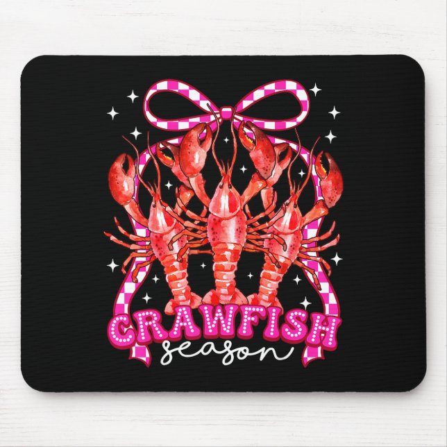 Mousepad Coquette Bow Crawfish Boil Season For Men Women Ki (Frente)