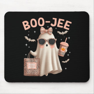Mousepad Coquette Leopard Ghost Coffee Boo-jee Boujee Ghost