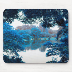 Mousepad Cor azul legal, natureza única, lago