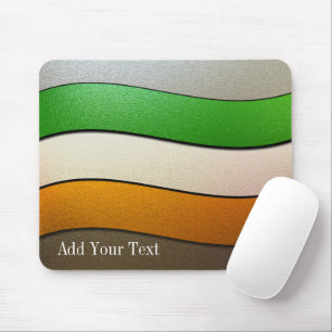 Mousepad Cor-Cromo da bandeira de Ireland por Shirley