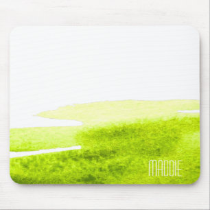 Mousepad Cor da água do limão verde mínima