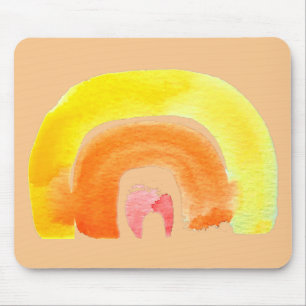 Mousepad Cor d'água do arco-íris laranja