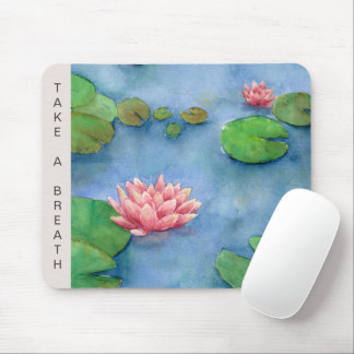 Mousepad Cor d'água do Flor do Lotus