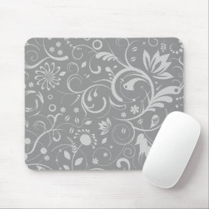 Mousepad Cor damasco, Cinza, Damasco, Damasco Francês
