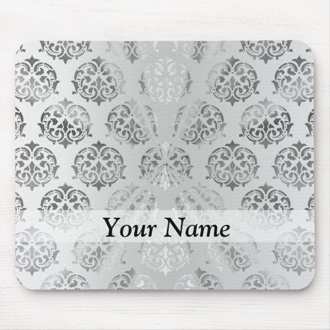 Mousepad Cor damasco de cinza (Frente)