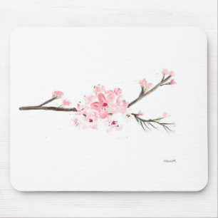 Mousepad Cor de água florada de cereja
