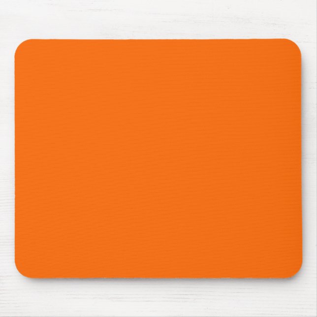 Mousepad Cor de Fundo Laranja Sólido FF6600 (Frente)