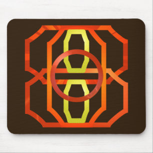 Mousepad Cor de laranja retrô na década de 1970