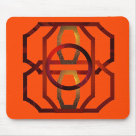 Mousepad Cor de laranja retrô na década de 70