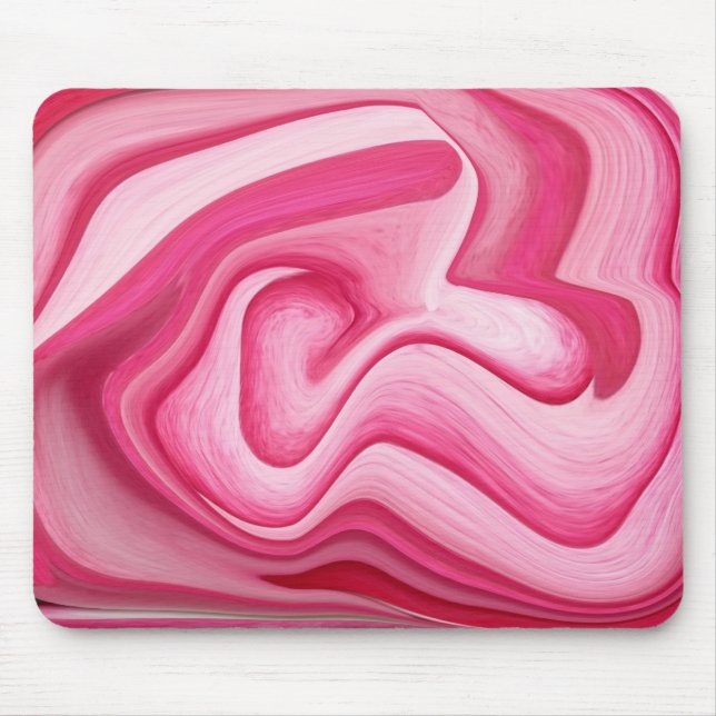 mousepad cor-de-rosa do redemoinho (Frente)