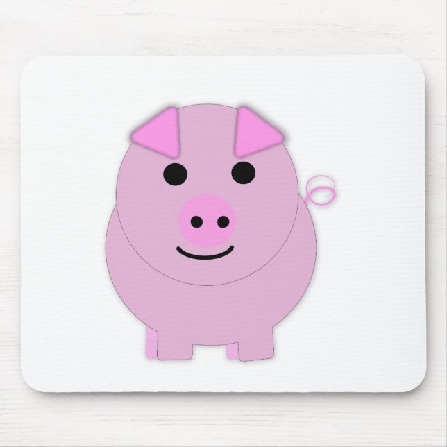 Mousepad Cor-de-rosa redondo (Frente)
