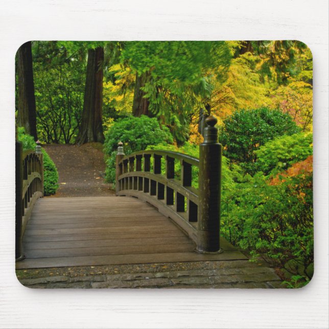 Mousepad Cor do outono, Jardim Japonês Portland (Frente)