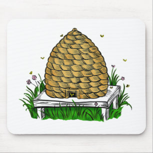 Mousepad cor do skep da abelha