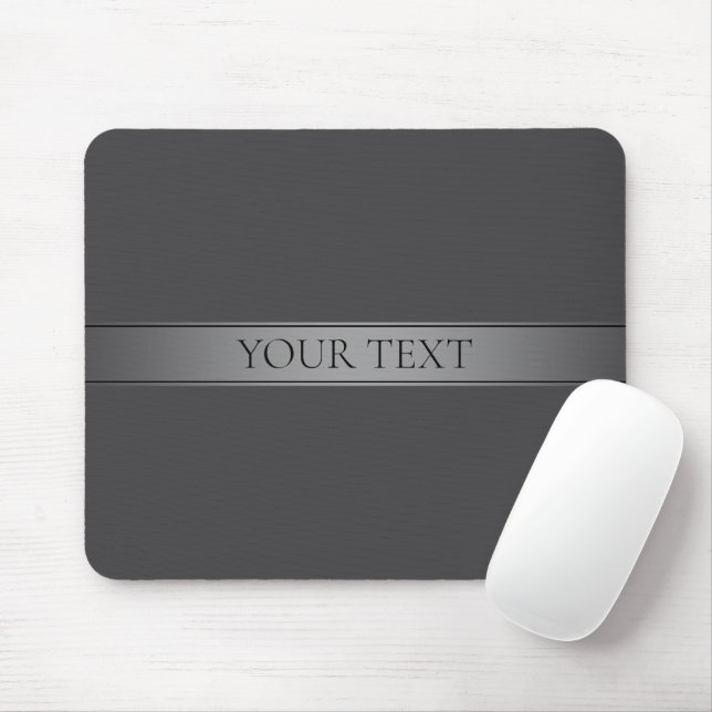 Mousepad Cor Editável de Faixa de Gradiente Elegante Simple (Com mouse)
