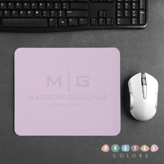 Mousepad Cor Púrpura da Lavanda de Pastel de Luz Suave Sóli