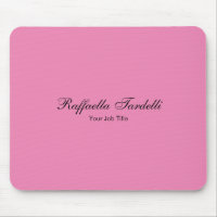 Cor rosa de nome personalizado minimalista