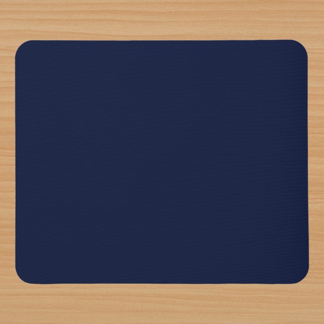Mousepad Cor Sólida Azul do Marinho da Meia-Noite (Criador carregado)