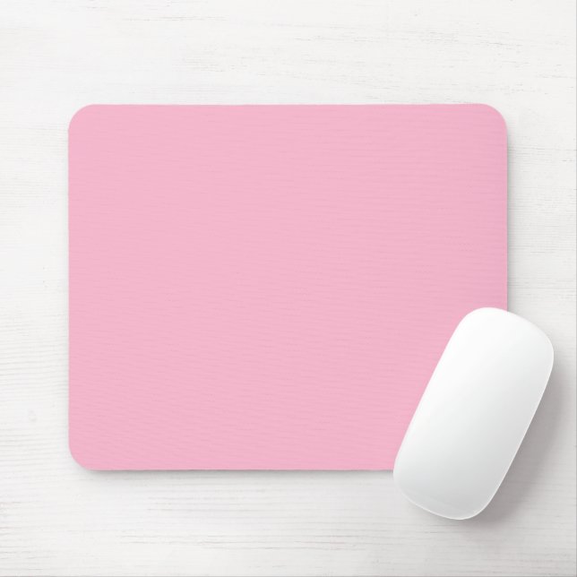 Mousepad Cor sólida rosa-bebê (Com mouse)