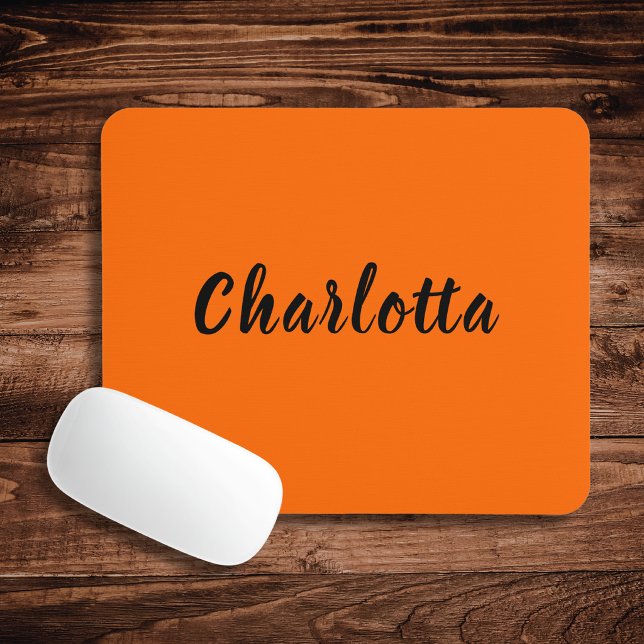 Mousepad Cor Sólido Laranja Neon Sunset Personalizada (Criador carregado)