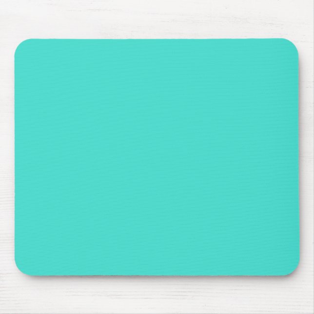 Mousepad Cor Sólido Verde Azul Turquesa (Frente)