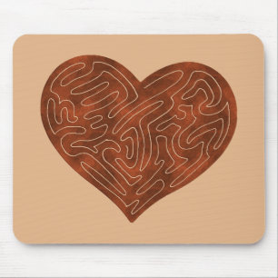 MOUSEPAD CORAÇÃO A-MAZE ING (VERMELHO)