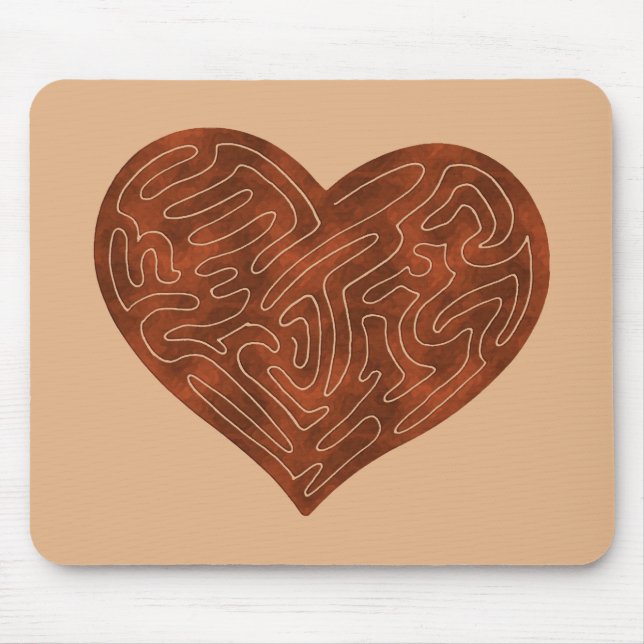 MOUSEPAD CORAÇÃO A-MAZE ING (VERMELHO) (Frente)