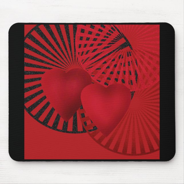 Mousepad Coração adorável (Frente)