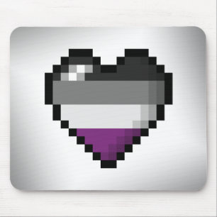 Mousepad Coração assexuado do pixel
