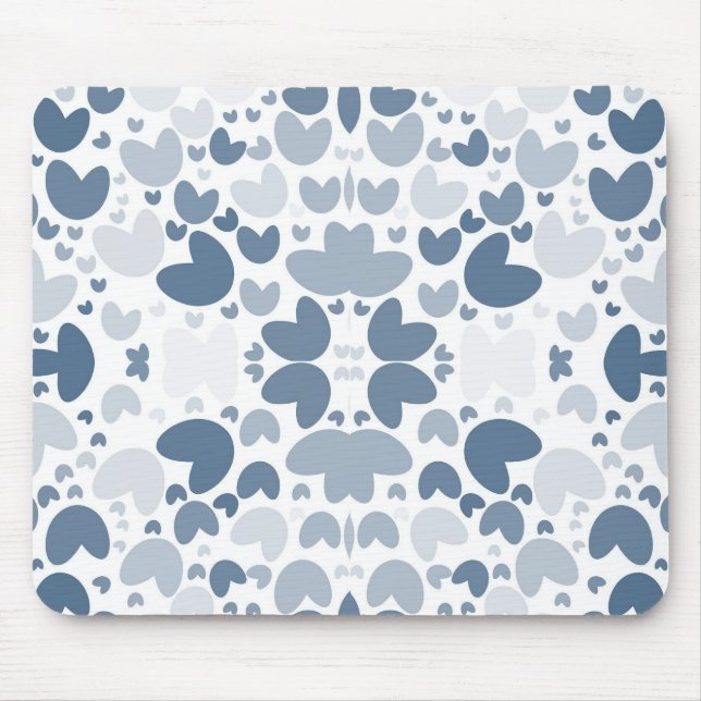 Mousepad Coração azul (Frente)