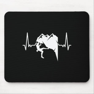 Mousepad Coração Batendo Escalada Bouldering Montanhista