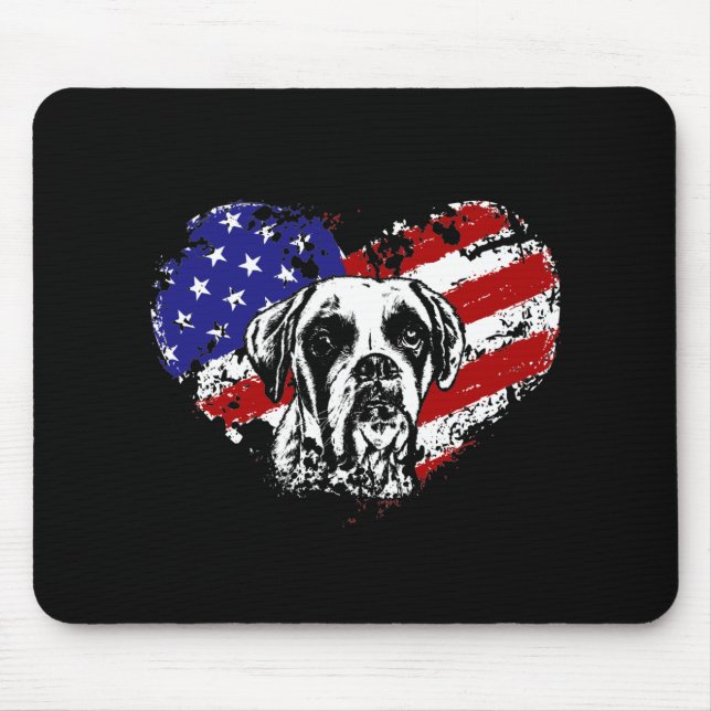 Mousepad Coração Boxer (Frente)