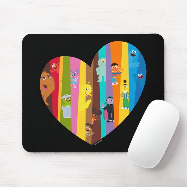 Mousepad Coração Conjuntos (Com mouse)