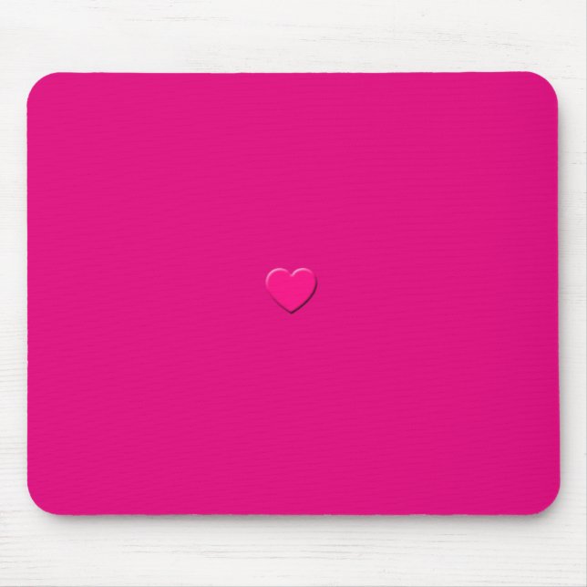 Mousepad Coração cor-de-rosa Mausepad (Frente)