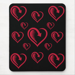 Mousepad Coração cravado -
