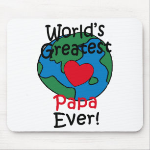 Mousepad Coração da papá do mundo o grande