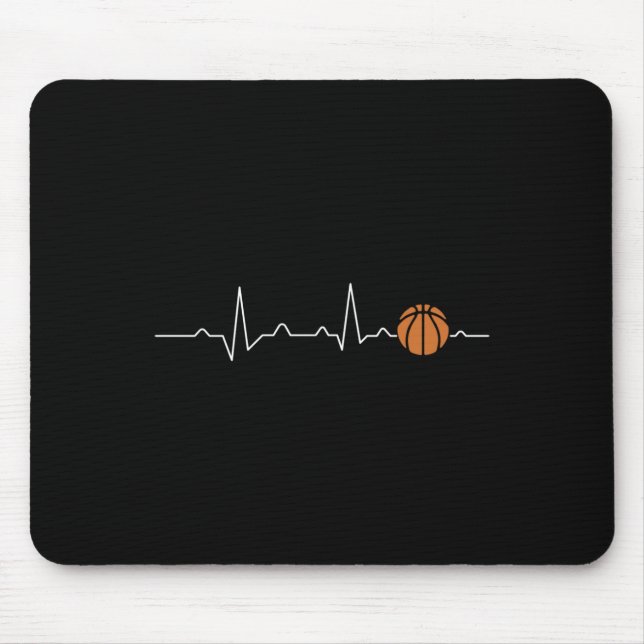 Mousepad Coração de Basquete 1 (Frente)