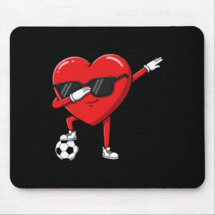 Mousepad Coração de Dabbing Dab Fofo Dia dos Namorados Meni
