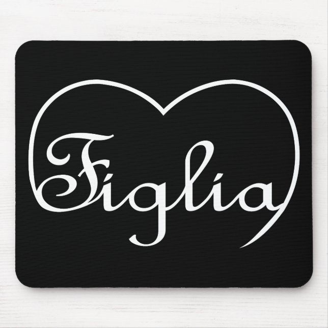 Mousepad Coração de figlia (Itália) (Frente)