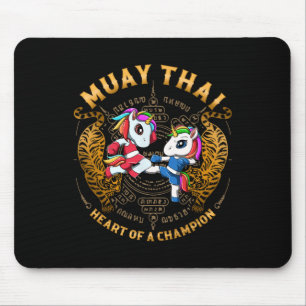Mousepad Coração De Um Campeão - Kickboxing E Muay Thai Uni