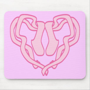 Mousepad Coração do balé Slipper