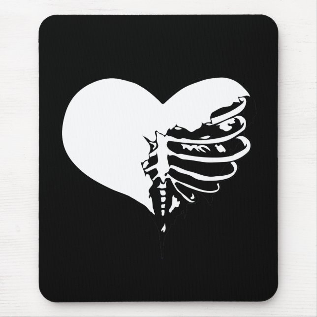 Mousepad Coração-do-Céu - Branco (Frente)