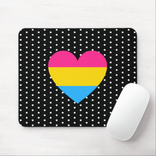 Mousepad Coração do Orgulho Pansexual