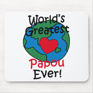 Mousepad Coração do Papou do mundo o grande