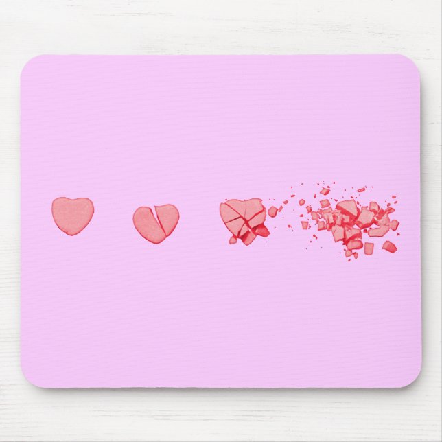 Mousepad Coração Doces Esmagado (Frente)