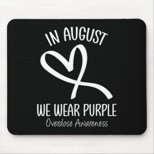 Mousepad Coração Em agosto Vestimos Consciência da Sobredos