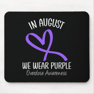 Mousepad Coração Em agosto Vestimos Consciência da Sobredos